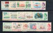 BAHAMAS 1965 Elizabeth 2nd Definitives. Set of 15. the set is actually UHM except for the 20/- which also has a small adhesion.