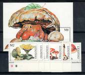 LESOTHO 1998 Fungi. Set of 6 and miniature sheet. - 20977 - UHM