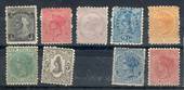 NEW ZEALAND 1882 Victoria 1st Second Sidefaces. Set of 10. - 20987 - Mint