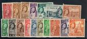 MALTA 1956 Elizabeth 2nd definitives. Set of 17. - 21024 - LHM