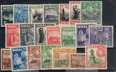 MALTA 1938 George 6th definitives. Set of 21. - 21025 - LHM