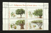 SOUTH AFRICA 1998 IndigenousTrees. Block of 4. - 21047 - UHM