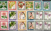 NIUE 1969 Definitives Flowers. Set of 10 in blocks of 4. - 21067 - UHM