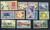 COOK ISLANDS 1967 Definitives. Simplified set of 12 values. Scott 179-191. $US 30.15. - 21089 - LHM