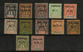 FRENCH POs in CHUNGKING 1903 Selection of 12 values mint  between SG 1 and 16. The 5f has no gum. Missing 50c(both) 30c and 25c(