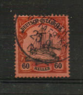 GERMAN EAST AFRICA 1905 Definitive 60h Black and Carmine on rose. Fresh and clean with good perfs but a small hinge thin. - 2115