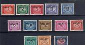 TRIESTEZone A ALLIED MILITARY GOVERNMENT 1949 Postage Due. Set of 13. - 21178 - Mint