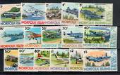 NORFOLK ISLAND 1980 Definitives Aeroplanes. Set of 16. - 21184 - UHM