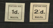 MALTA 1925 Postage Dues. Fine copies. - 21195 - Mint