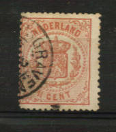 NETHERLANDS 1870 Definitive 1½c Rose. Perf 13-13½. Small holes. Centred left. Good perfs. - 21208 - Used