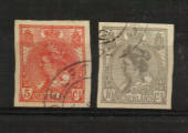 NETHERLANDS 1923 Definitives. Imperf pair. - 21216 - FU