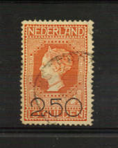 NETHERLANDS 1920 Surcharge 2.50 on 10g Independence value. Good perfs. - 21220 - FU