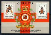 GIBRALTAR 1989 50th Anniversary of the Gibraltar Regiment. Miniature sheet. - 21266 - UHM