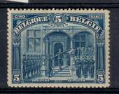 BELGIUM 1919 the famous "FRANKEN" spelling on the 5f blue. Great centering, nice perfs. Fresh and clean. A very good copy of thi
