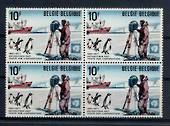 BELGIUM 1971 10th Anniversary of the Antarctic Treaty. Block of 4. - 21283 - UHM