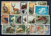 RUSSIA 1957 Wildlife. Set of 18. Includes the three values issued in 1961. - 21327 - FU
