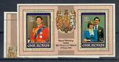 COOK ISLANDS 1981 Royal Wedding of Prince Charles and Lady Diana Spencer. Set of 2 and miniature sheet. - 21356 - UHM
