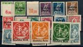 GERMANY 1920 Definitives. Set of 20. Selvedge printing on thr reverse of the 10pf. - 21378 - Mint