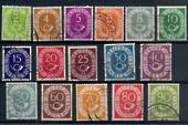 WEST GERMANY 1951 Definitives.Set of 16. Nice used copies. reasonable postmarks and perfs. - 21395 - Used