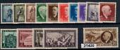 ALBANIA 1939-40 Definitives. Set of 15. - 21420 - LHM