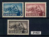 ALBANIA 1950 UPU. Set of three. VLHM. - 21423 - LHM