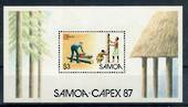 SAMOA 1987 Capex '87 International Stamp Exhibition, Toronto. Miniature sheet. - 21431 - UHM