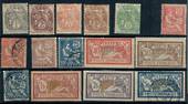 FRENCH POST OFFICES IN CRETE 1902 Definitives. Set of 15 except the 30c. - 21432 - Mixed