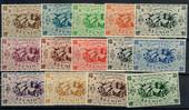 REUNION 1943 Free French Definitives. Set of 14. - 21433 - LHM