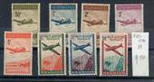 REUNION 1942 Vichy Airs. Set of 8. - 21436 - LHM