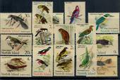 NORFOLK ISLAND 1970 Definitives Birds. Set of 15. - 21461 - UHM