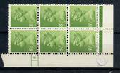 GREAT BRITAIN 1975 Machins 8½p Yellowish Green. Cylinder block 6 with dot. - 21466 - UHM