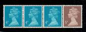 GREAT BRITAIN 1971 Machins Coil Strip of 4. - 21469 - UHM