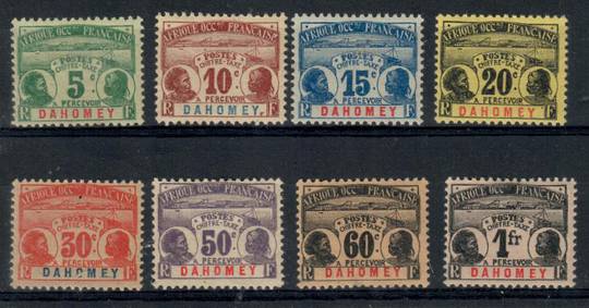 DAHOMEY 1906 Postage Due. Set of 8. A gum thin on the 60c but still a nice clean set. - 21499 - Mint