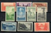 USA 1935 National Parks. Set of 10. Imperf. - 21533 - LHM