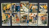 USA 1973 Postal Service Employees. Set of 10. - 21538 - UHM