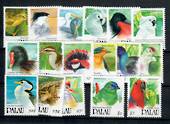 PALAU 1991 Birds. Set of 18 less the $10. - 21546 - UHM