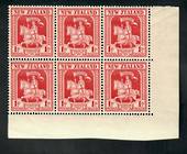 NEW ZEALAND 1934 Health. Corner block of 6. Nice item. - 21549 - UHM