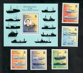 TRISTAN DA CUNHA 1998 50th Anniversary of the First Lobster Survey. Set of 5 and miniature sheet. - 21558 - UHM