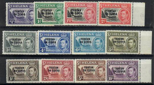 TRISTAN DA CUNHA 1952 Geo 6th Definitives. Set of 12. - 21560 - UHM