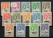 TRISTAN DA CUNHA 1960 Elizabeth 2nd Definitives. Set of 14. - 21562 - LHM