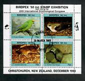 NEW ZEALAND 1990 Birdpex '90 International Stamp Exhibition. Miniature sheet 9-12. - 21679 - VFU