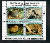 NEW ZEALAND 1990 Birdpex '90 International Stamp Exhibition. Miniature sheet 21-24. - 21680 - VFU