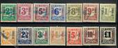 NEW ZEALAND 1955-1956 Wage Tax. 14 values of the set. A couple are mint. - 21695 - Fiscal
