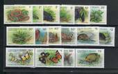 CHRISTMAS ISLAND 1987 Wildlife. Set of 16 from the sheetlet. (Refer SG). - 21719 - UHM