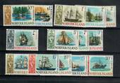 NORFOLK ISLAND 1967 Ships. Set of 14. - 21732 - LHM