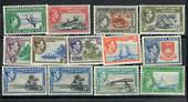 GILBERT & ELLICE ISLANDS 1939 Geo 6th Definitives. Set of 12 plus the Perf 12 3d and 1/-. - 21737 - LHM