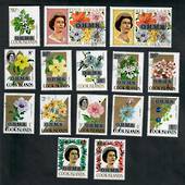COOK ISLANDS 1975 Official. Set of 15. This set was not sold in mint condition. - 21738 - VFU