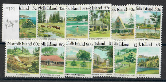 NORFOLK ISLAND 1987 Definitives. Set of 16. - 21759 - UHM