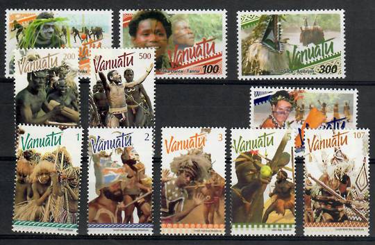 VANUATU 1999 Definitives. Vanuatu Dances. Set of 11. - 21762 - UHM