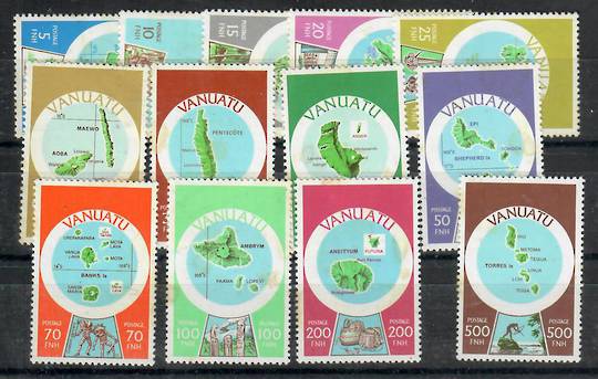 VANUATU 1980 Definitives. Maps in English. Set of 13. - 21769 - UHM